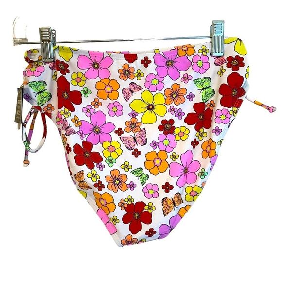 California Waves Floral Print Bikini Large NWT - Picture 10 of 14